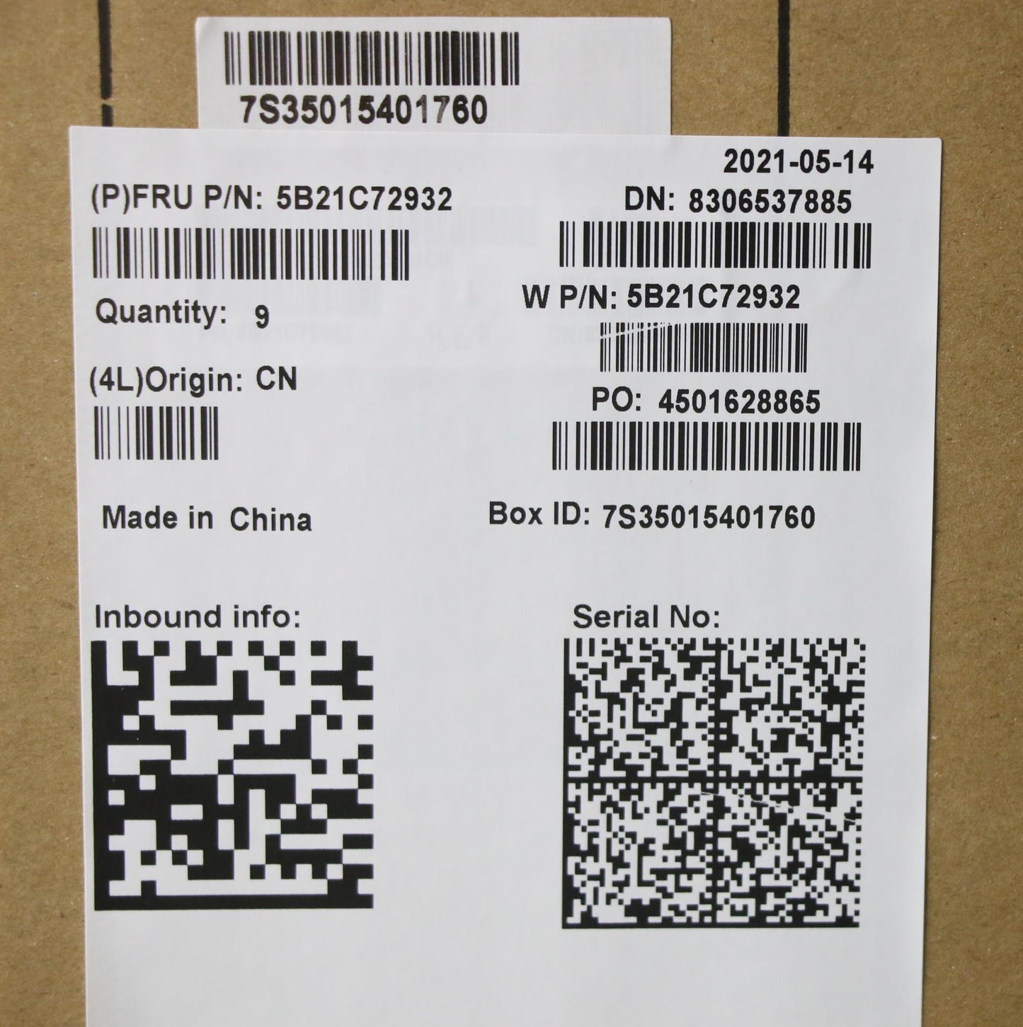 Lenovo System Board - 5B21C72932