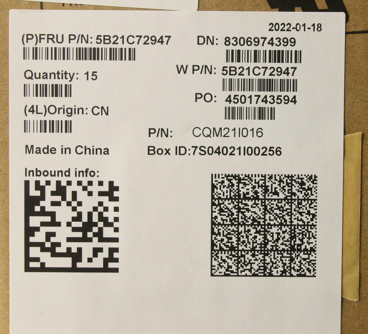 Lenovo Motherboard, i5-1145G7, 16GB, Windows, YA, Discrete TPM, L3, yAB - 5B21C72947