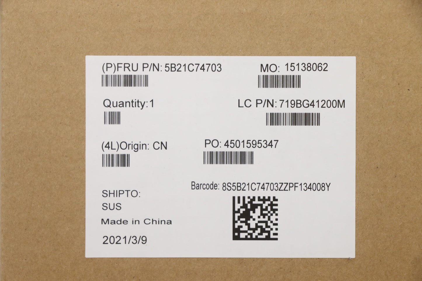 Lenovo BDPLANAR MB N N4000 UMA 4G 32G, SPT5M N+N - 5B21C74703