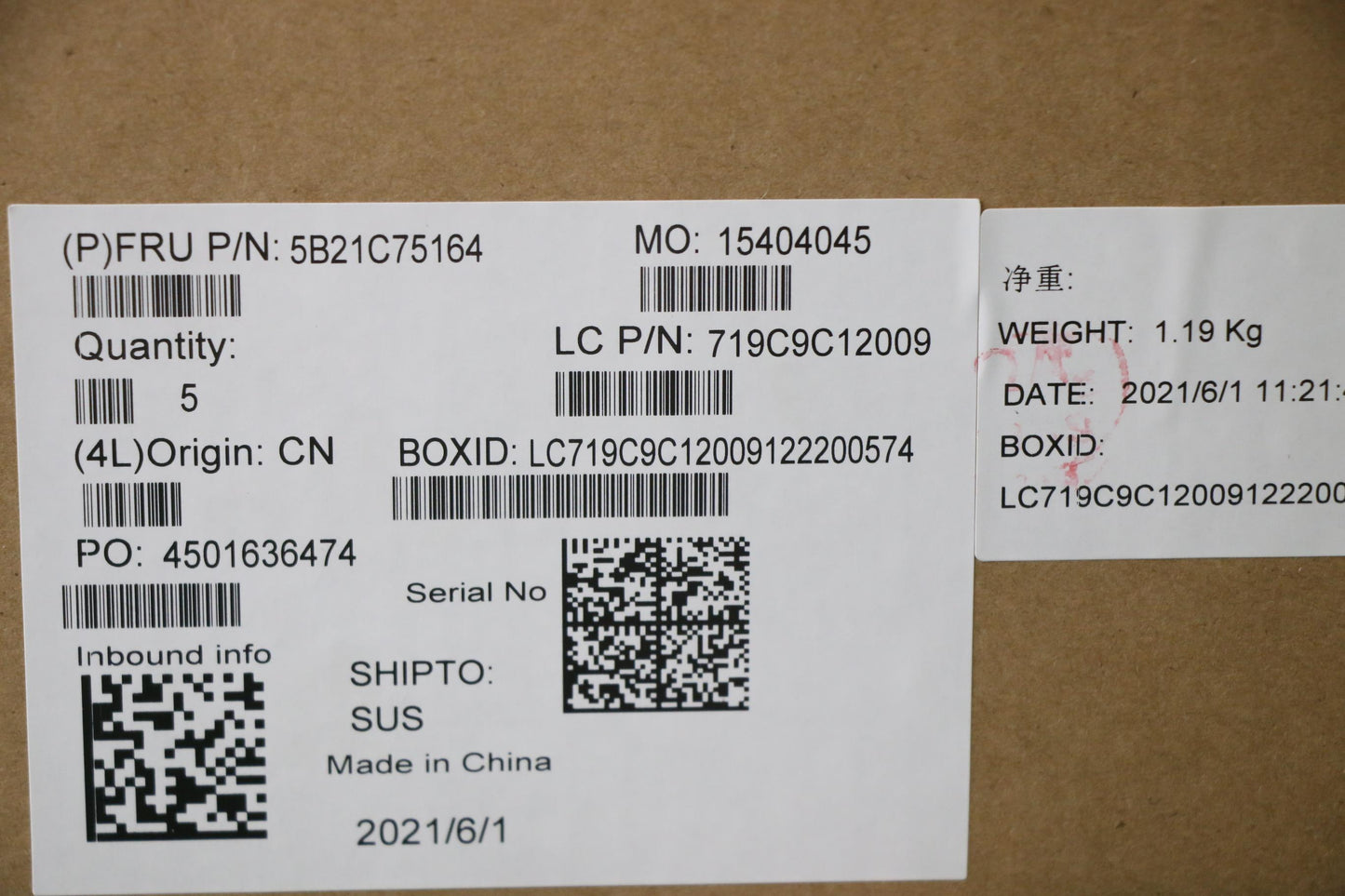 Lenovo Bdplanar Mblrpmcwinr55600H_Uma - 5B21C75164