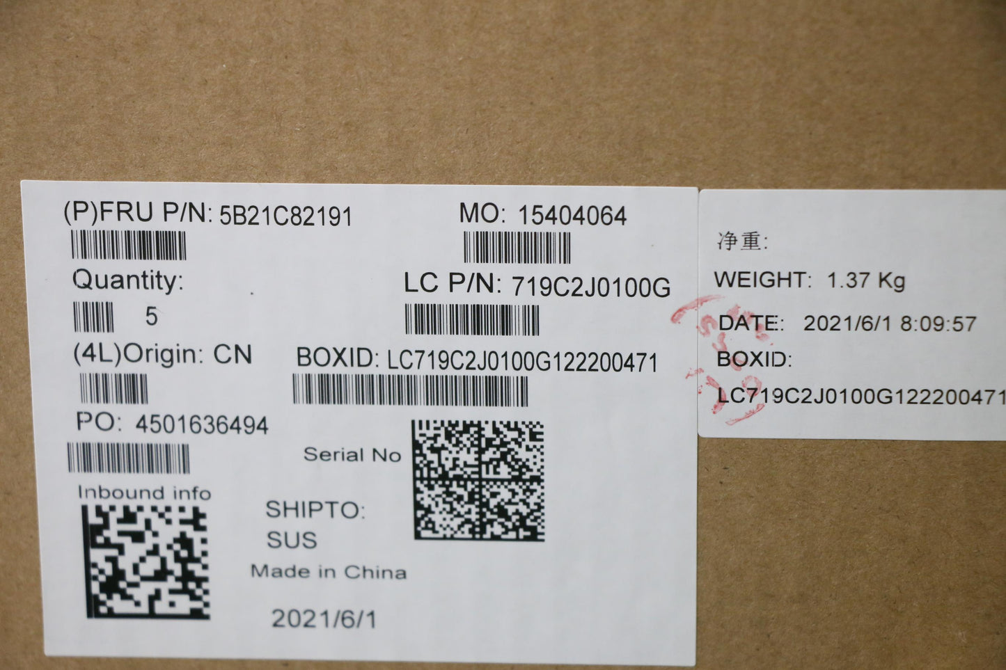 Lenovo Motherboard BDPLANAR Ryz5 5500U, 8GB, Windows - 5B21C82191