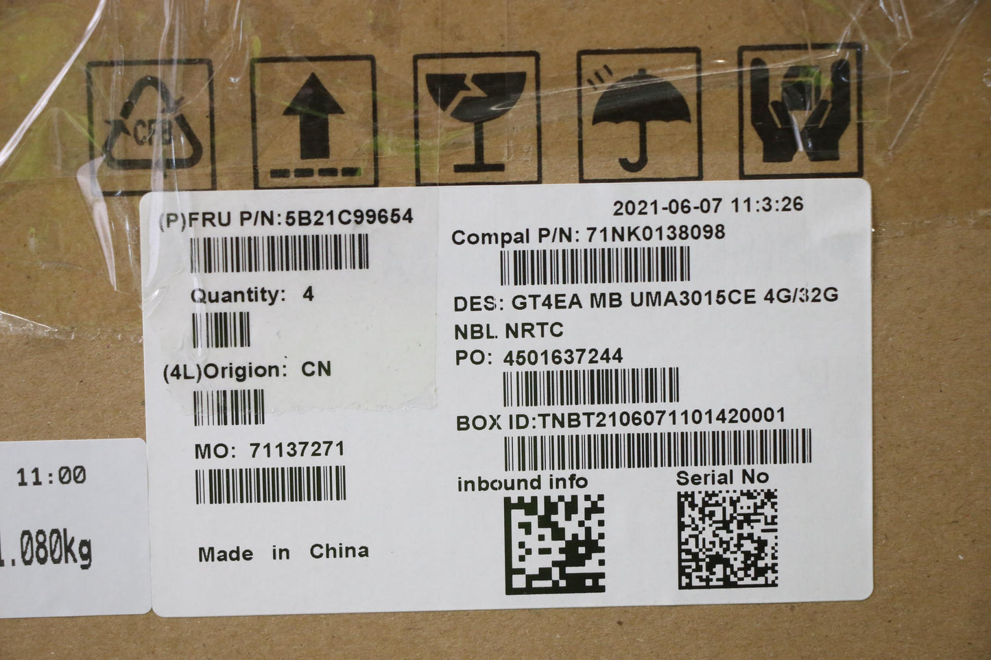 Lenovo BDPLANAR FRU MB UMA3015Ce 4G/32G NBL - 5B21C99654