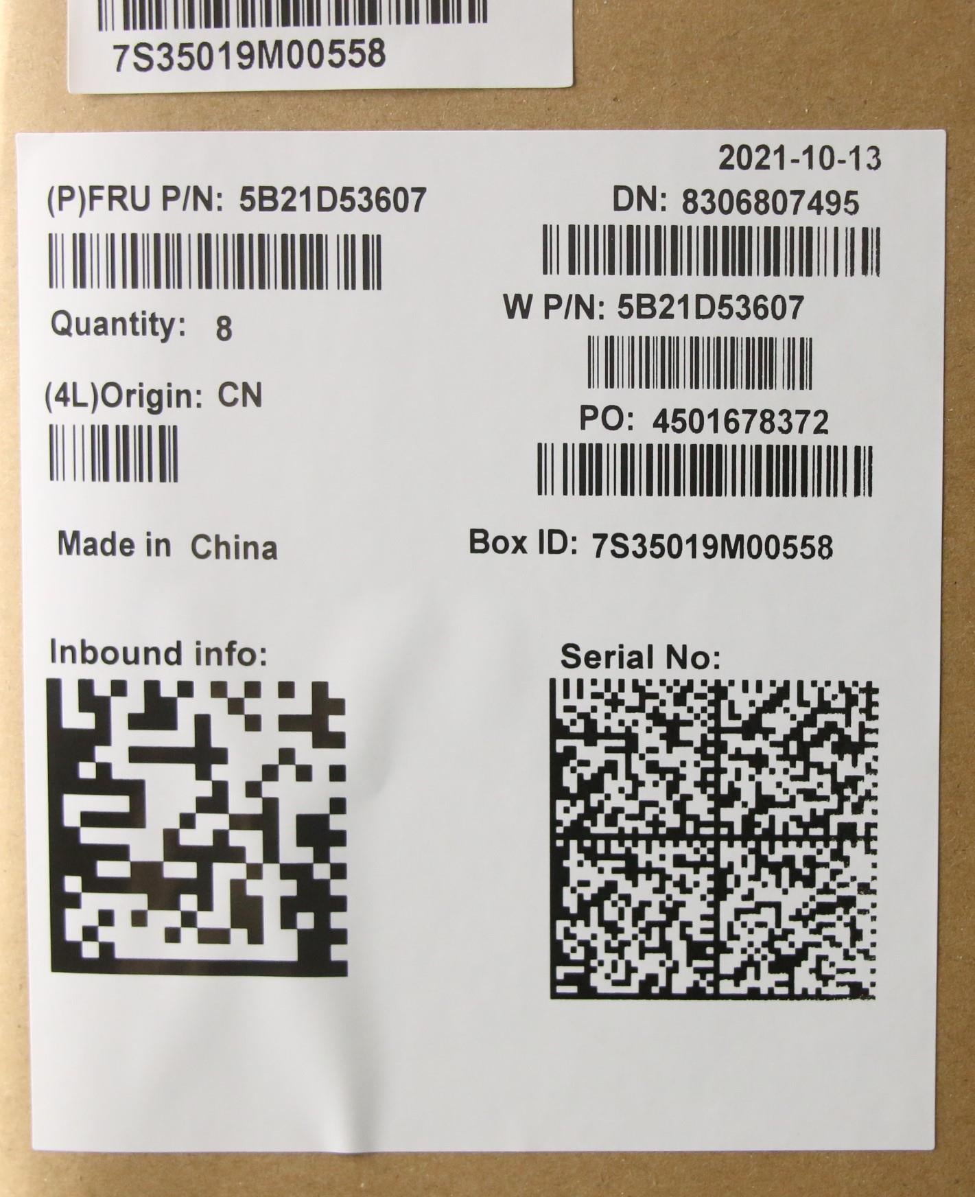 Lenovo Motherboard i7-11850H, Integrated Graphics, Windows DPK - 5B21D53607