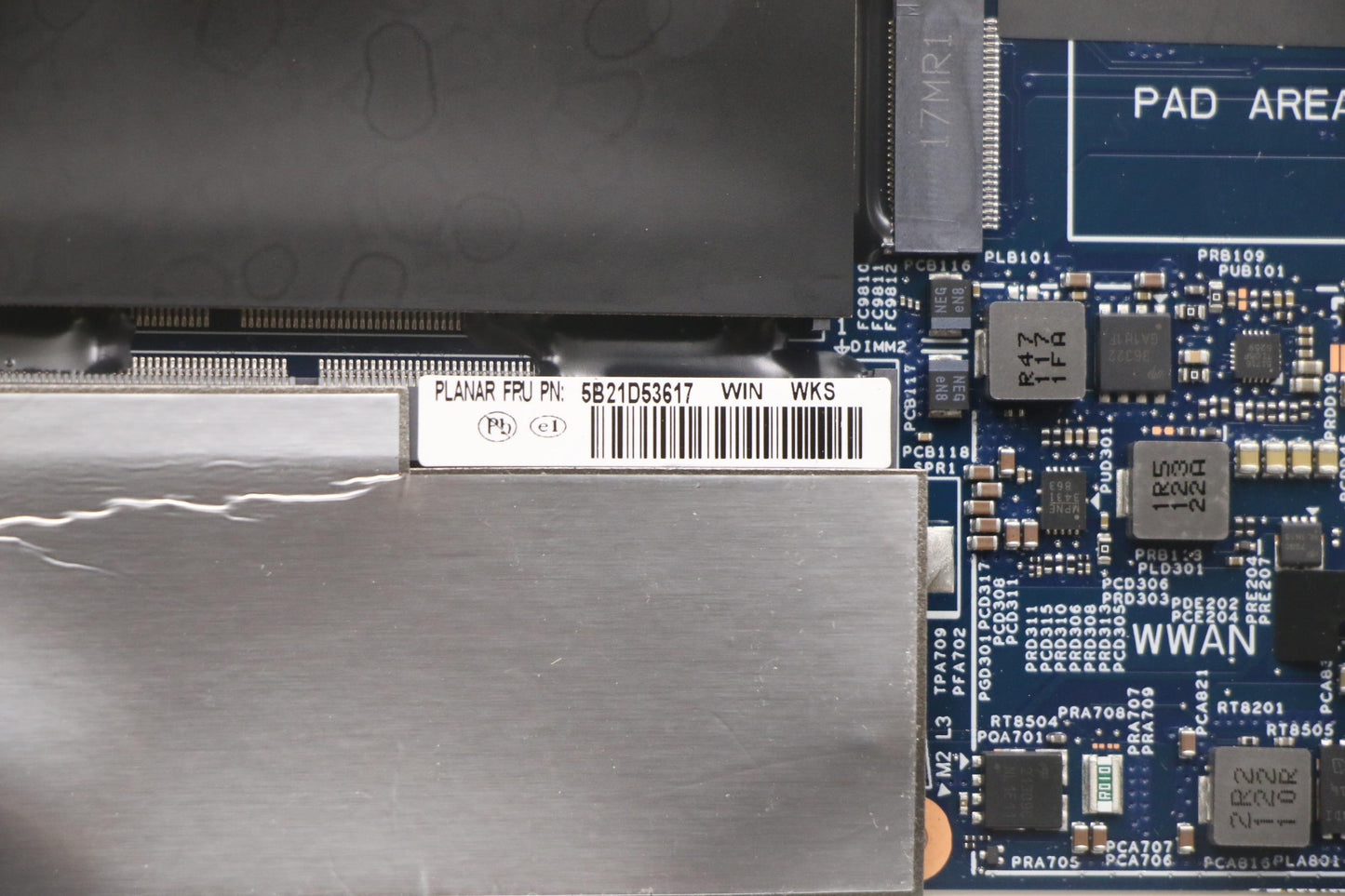 Lenovo Motherboard i7-11800H, Discrete Graphics, Windows DPK - 5B21D53617