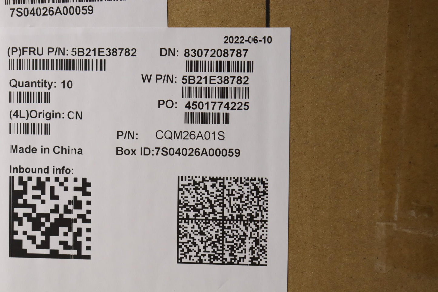 Lenovo Motherboard, i7, 16GB RAM, fTPM, WL6, RM, Windows - 5B21E38782