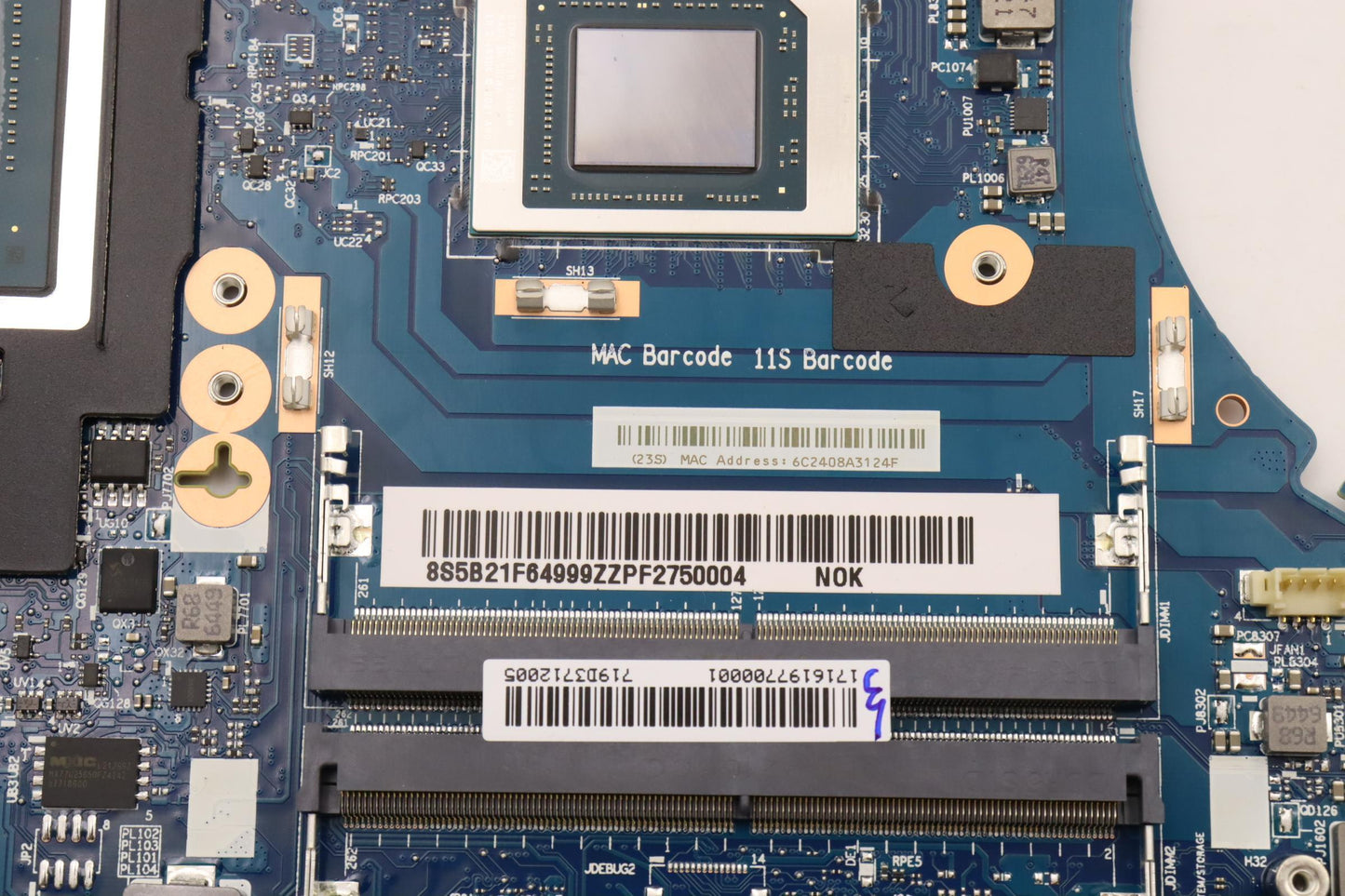 Lenovo Bdplanar Mbl82Rgnokr76800Hrtx3 - 5B21F64999