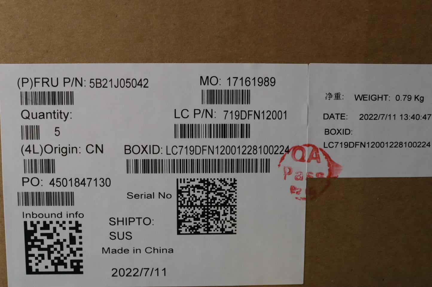 Lenovo Motherboard FRU, Intel N4500, 4GB RAM, 32GB eMMC - 5B21J05042