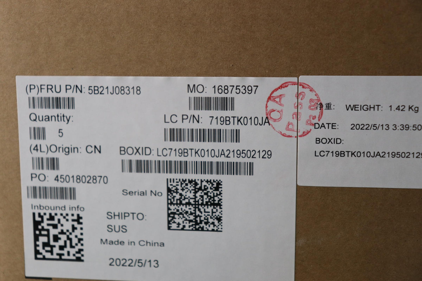 Lenovo Motherboard i5-1135G7, 8GB, AX201, Windows DPK - 5B21J08318