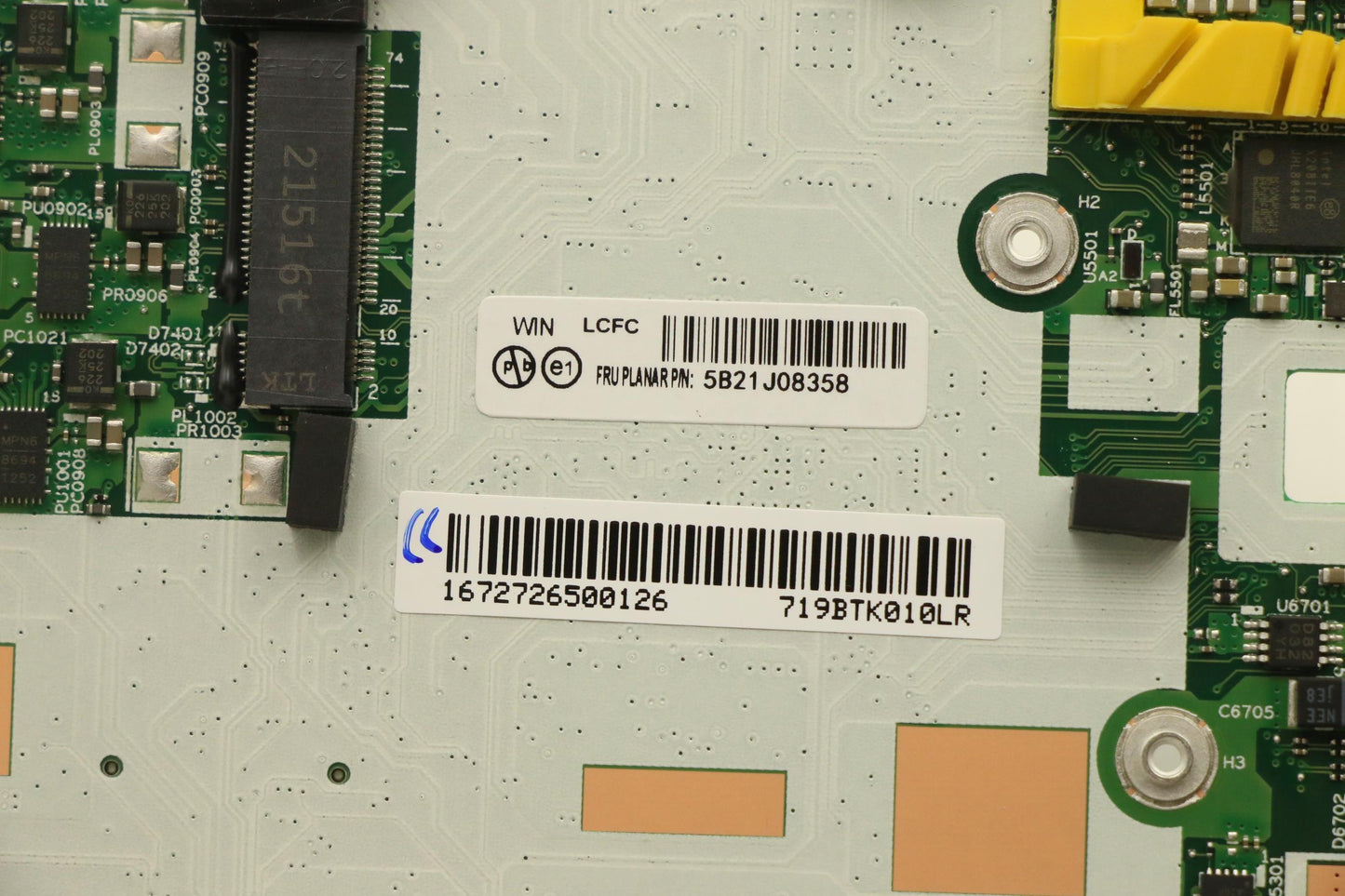 Lenovo Motherboard with i5-1145G7 and 16GB RAM - 5B21J08358