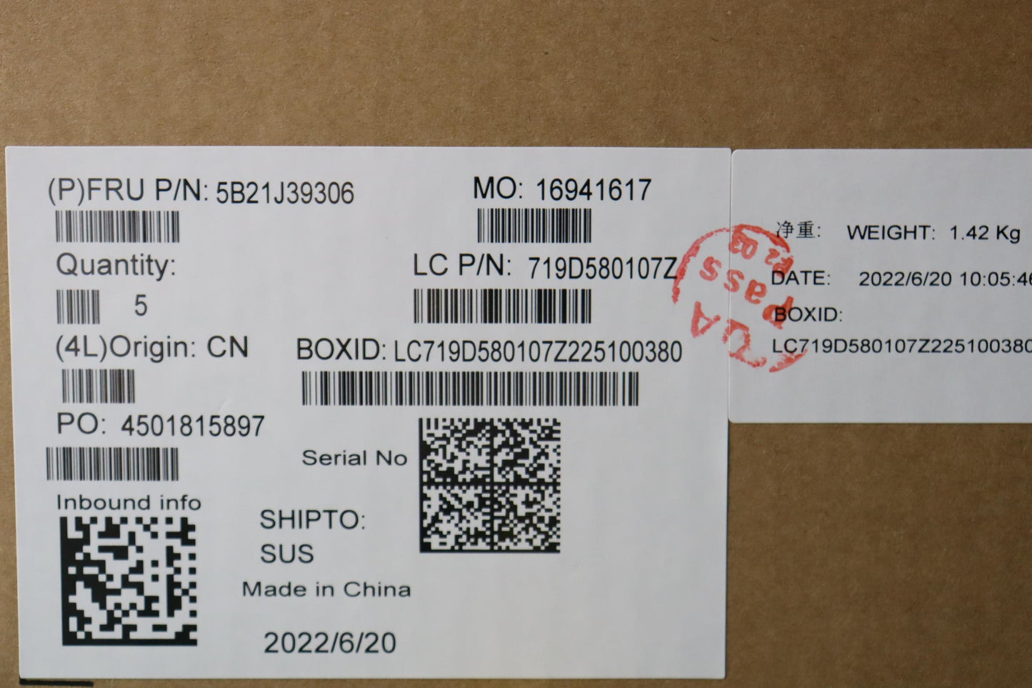 Lenovo System Board, i7-1260P, 8G AX211, WIN YdT, YAB, NUVT - 5B21J39306