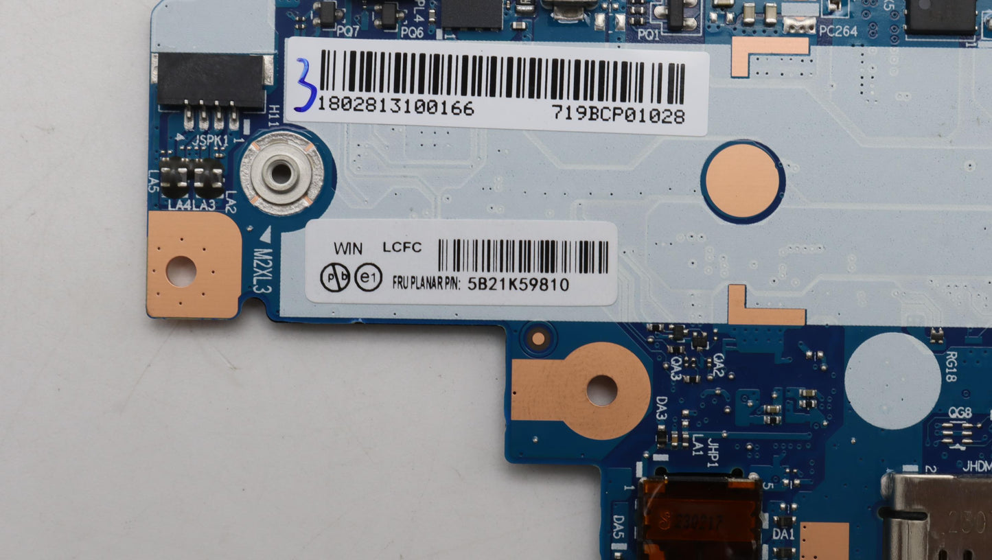 Lenovo Motherboard BDPLANAR, i7-1165G7 Iris, Windows, TPM Enabled, ABS - 5B21K59810