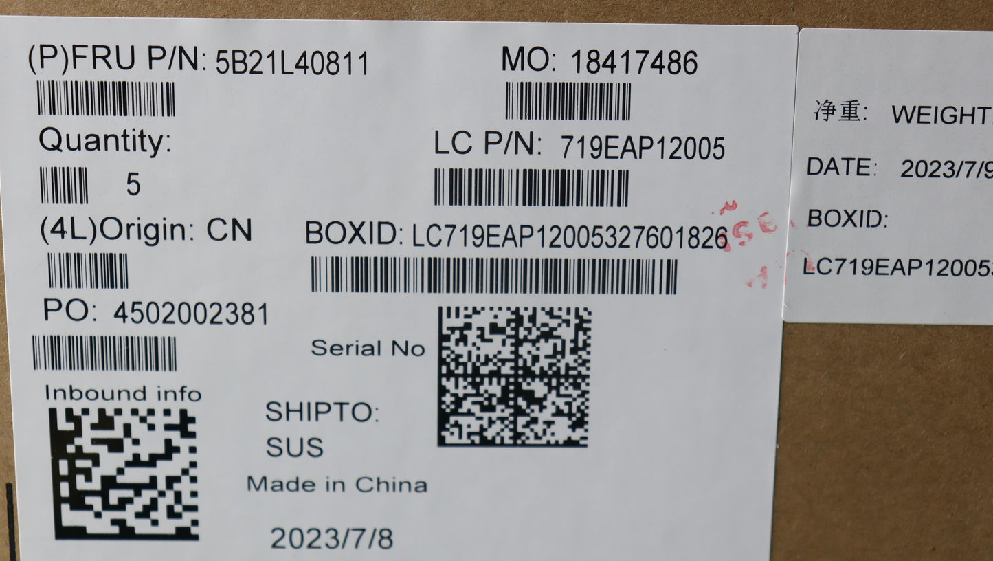 Lenovo Bdplanar L83By I713705H Rtx406 - 5B21L40811