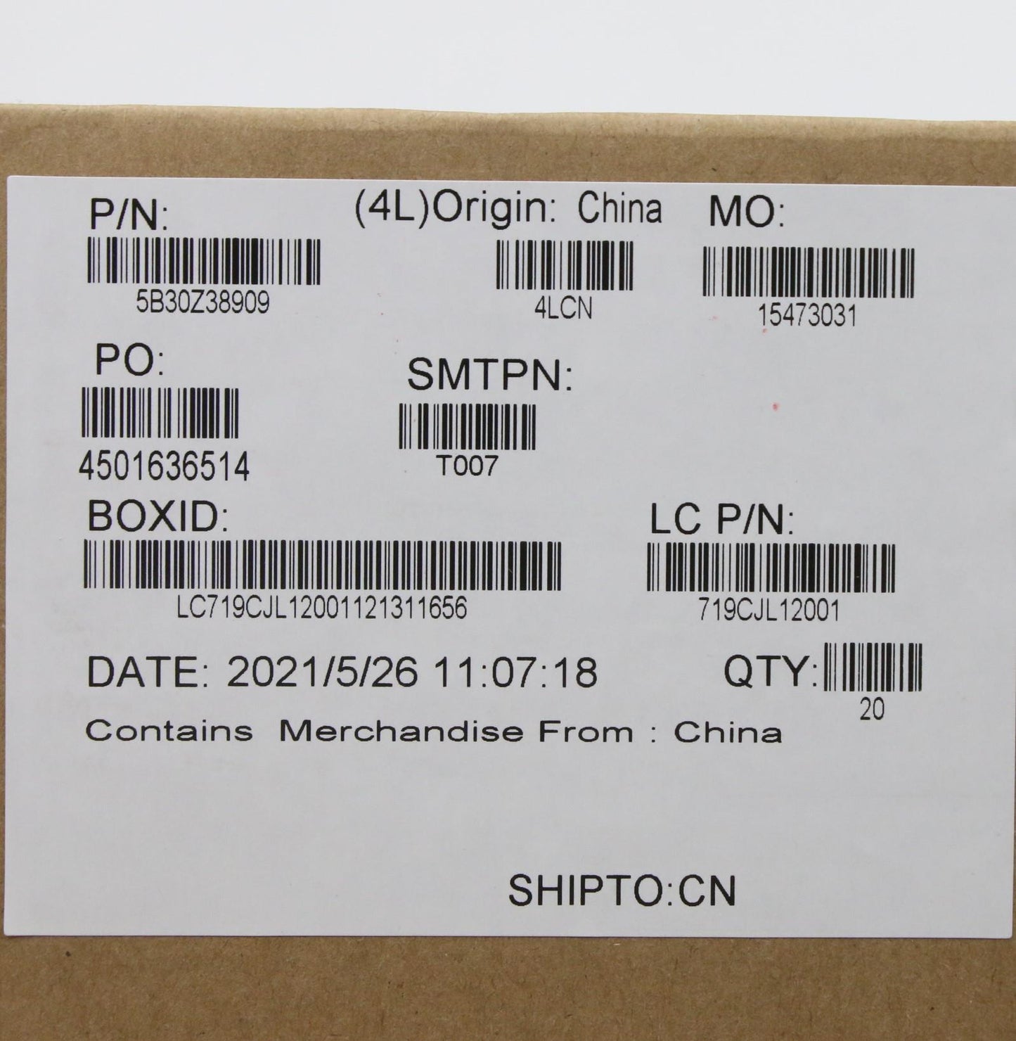 Lenovo Bezel Cover for 500e G3, Strip Cover, Grey - 5B30Z38909