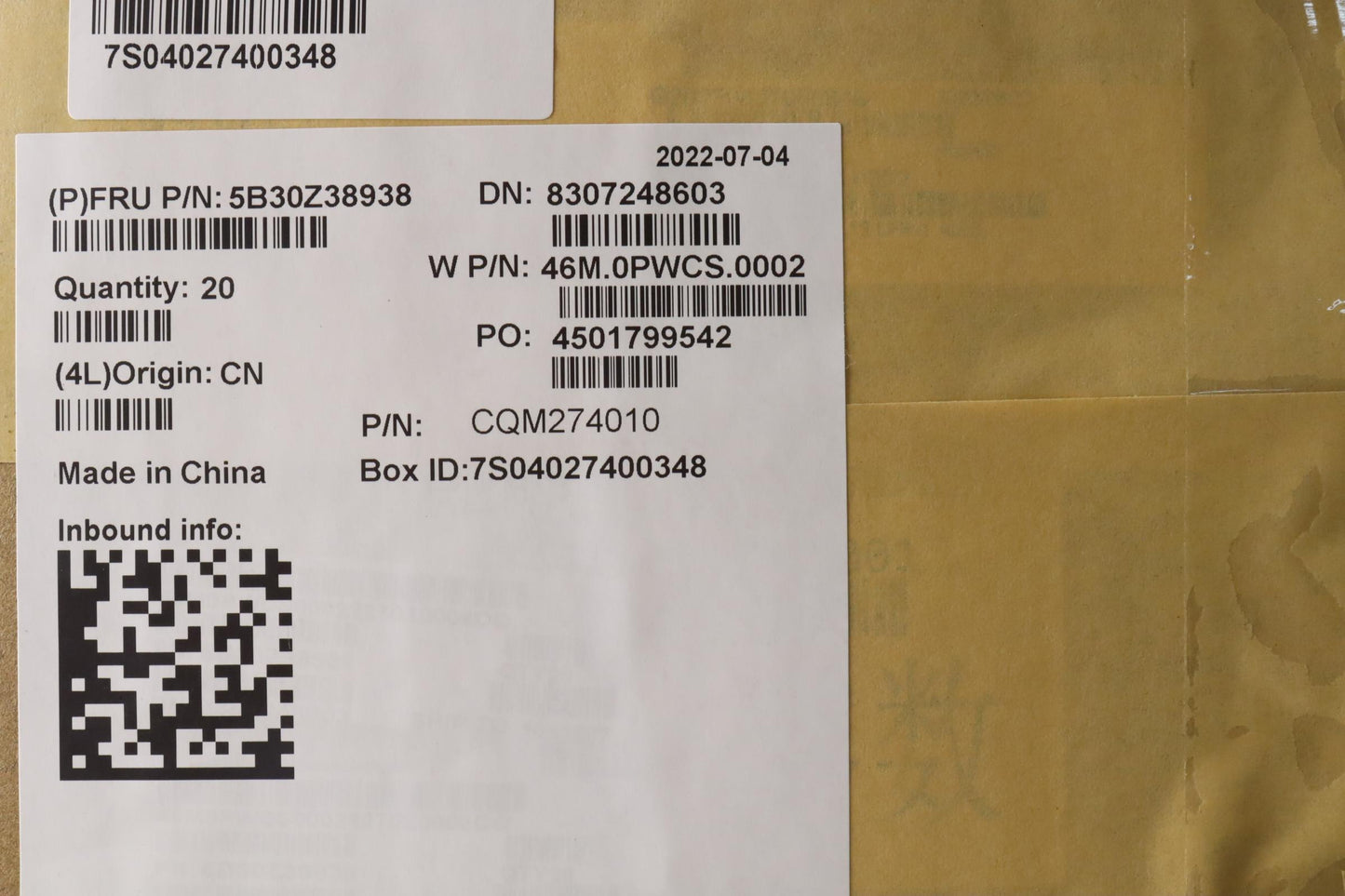 Lenovo Bezel B Cover for CS IR Fenrir - 5B30Z38938