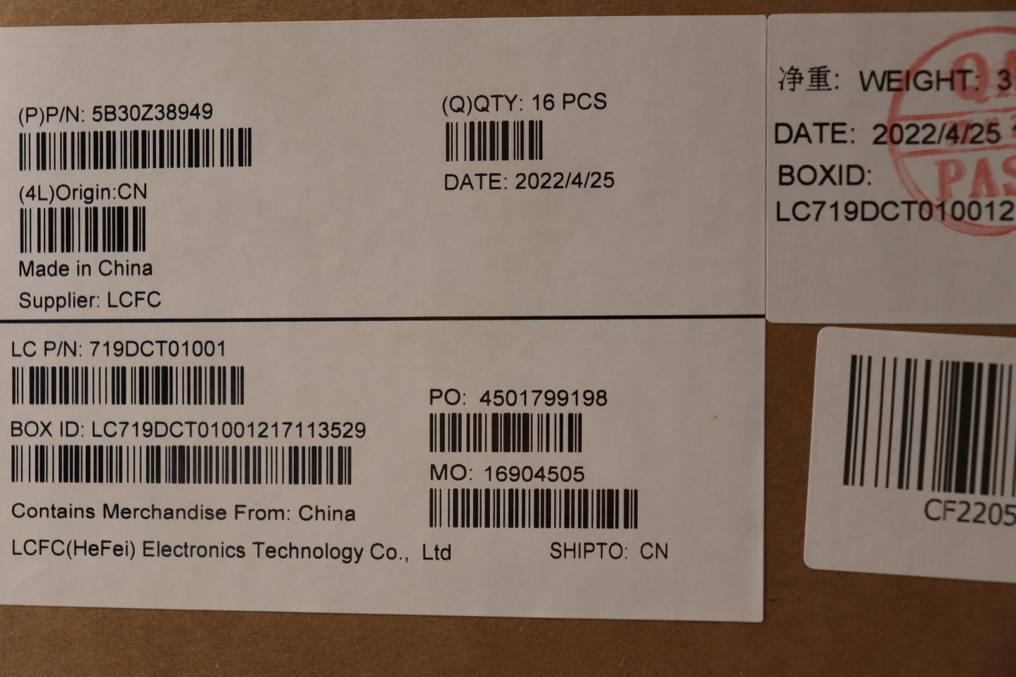 Lenovo Bezel Sub-Assembly with IR Camera Cover for JT6A0 - 5B30Z38949