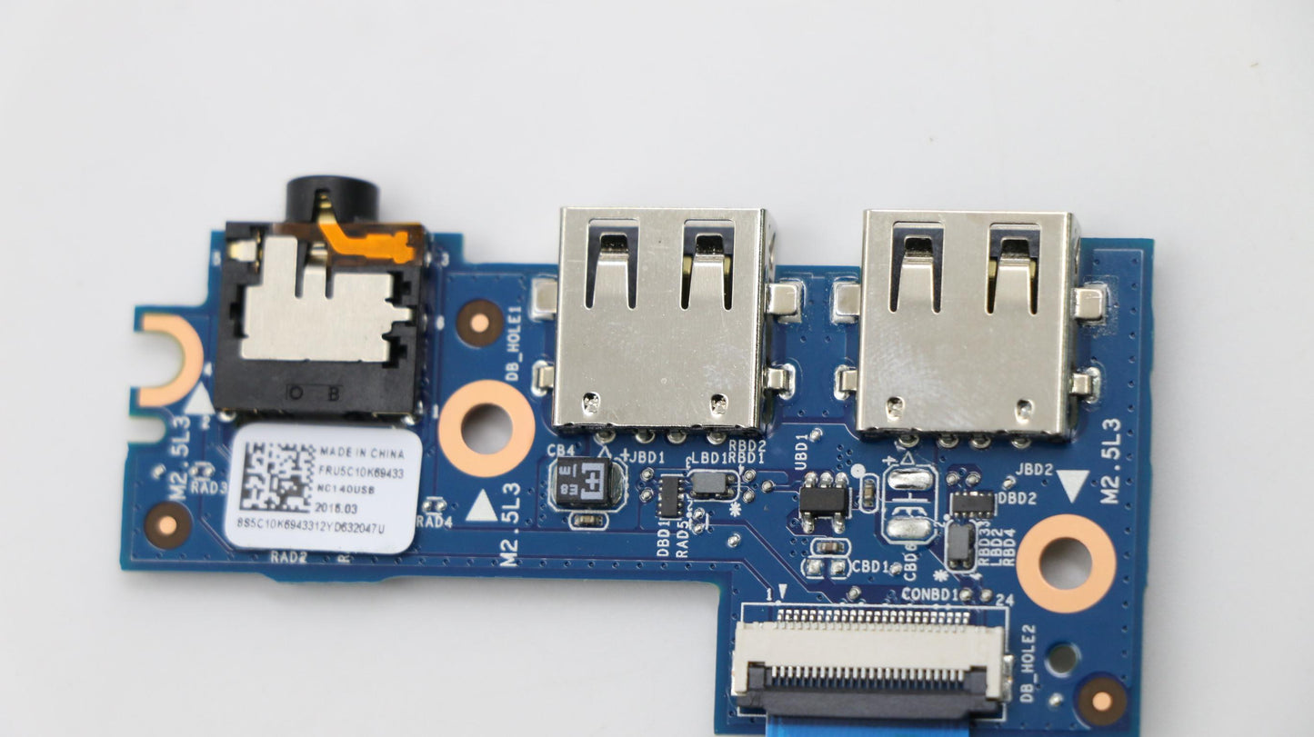 Lenovo USB Board with FFC Cable, 24-Pin, L 80R9 - 5C10K69433