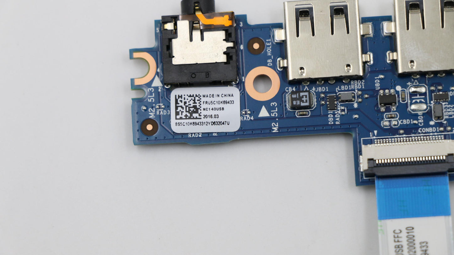 Lenovo USB Board with FFC Cable, 24-Pin, L 80R9 - 5C10K69433