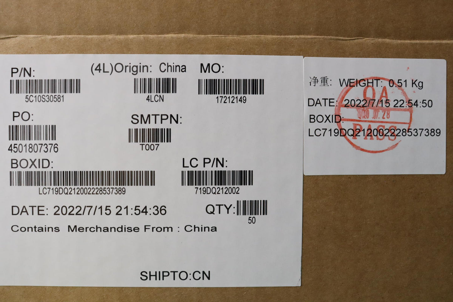 Lenovo EDP Cable - 5C10S30581