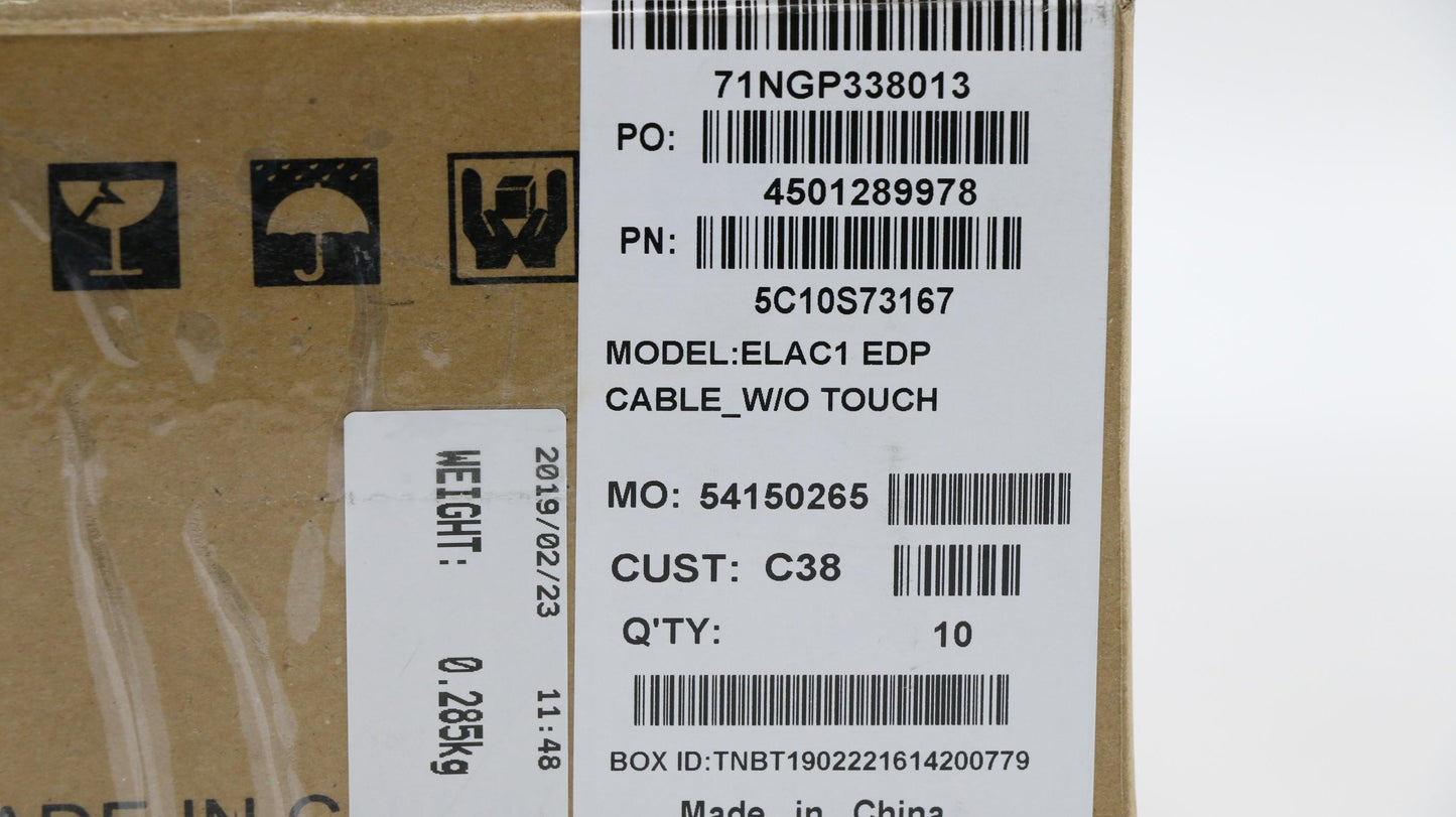 Lenovo Edp Cable_W/O Touch - 5C10S73167