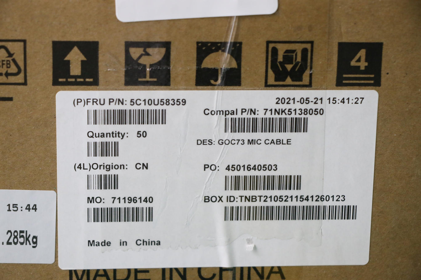 Lenovo H-CONN Set, M/B-MIC Teflon Cable - 5C10U58359