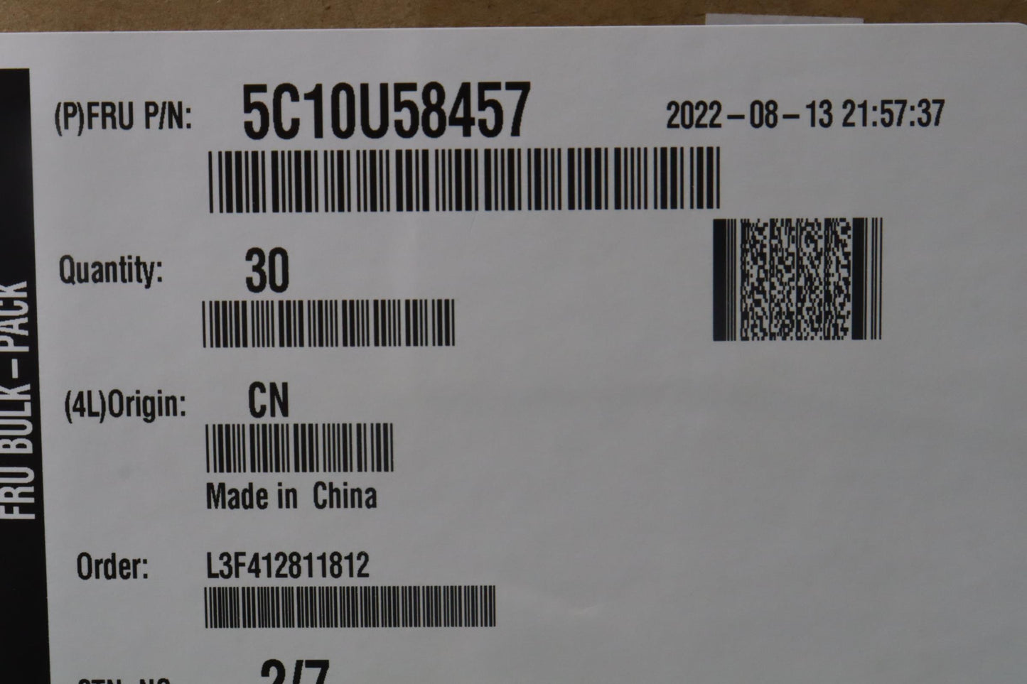 Lenovo 250mm Refresh Cable for P520 TCO8 - 5C10U58457