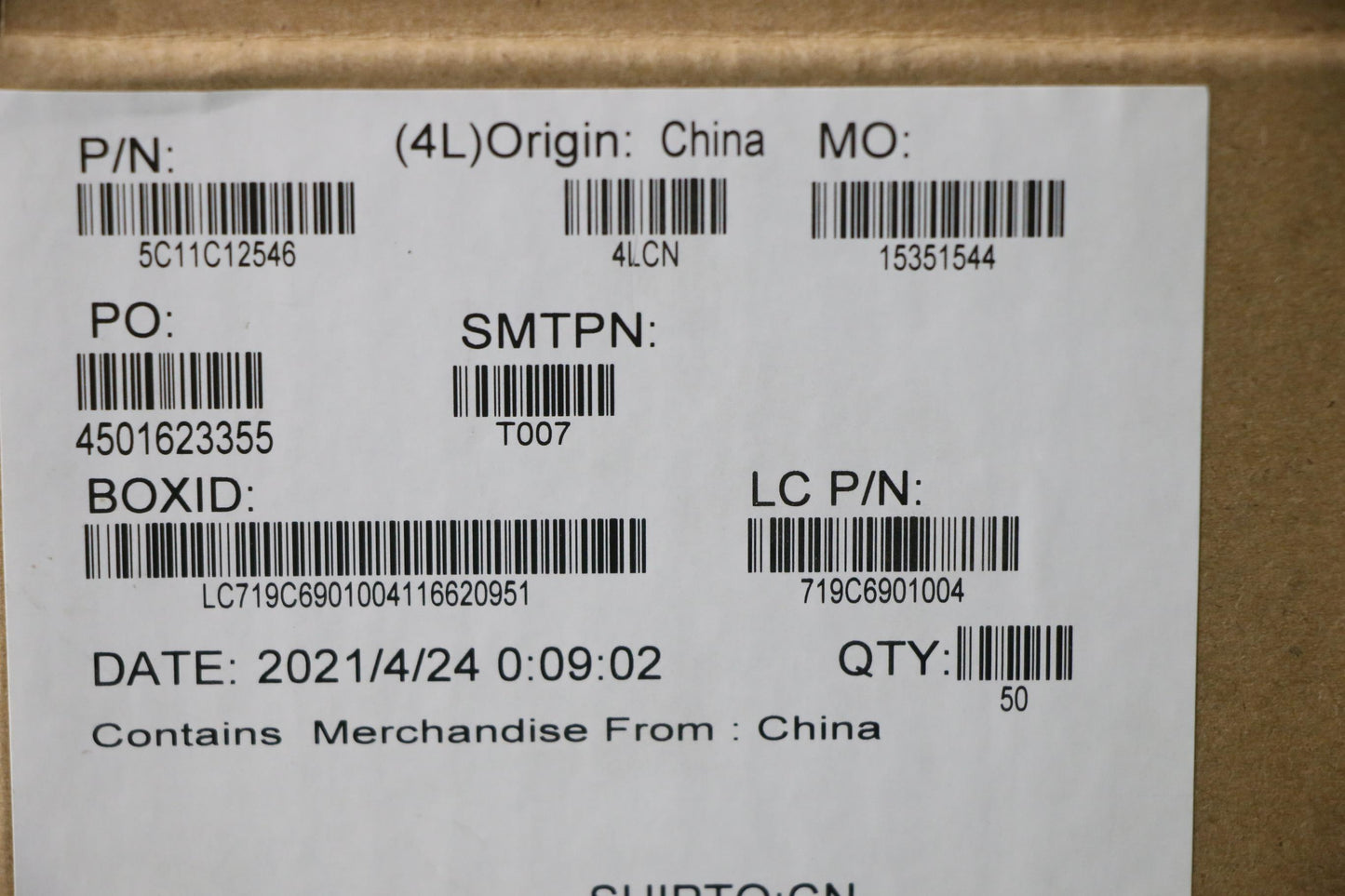 Lenovo - Smart Card Cable FFC - 5C11C12546