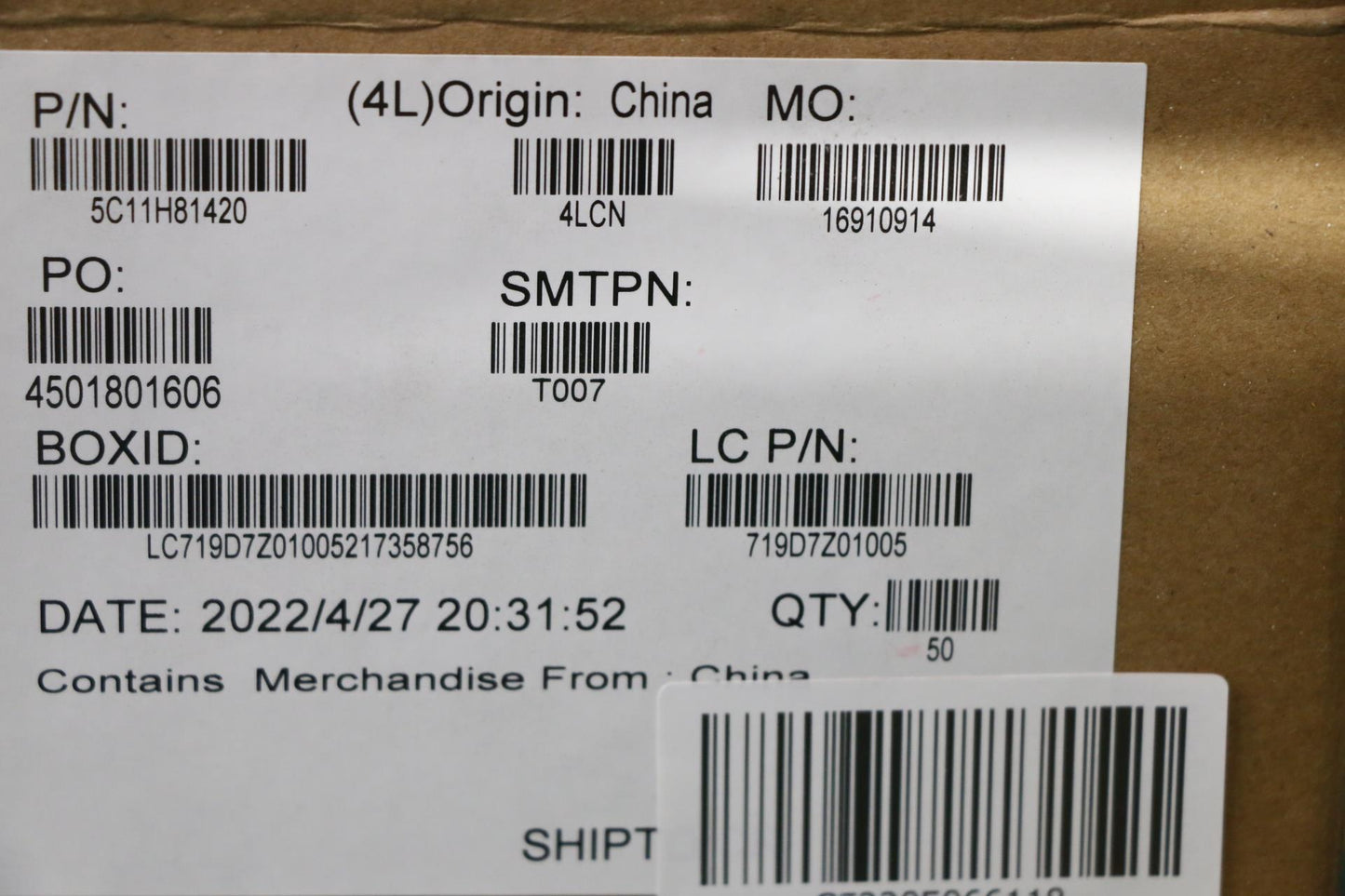 Lenovo FHD LCD Connector Set Cable - 5C11H81420