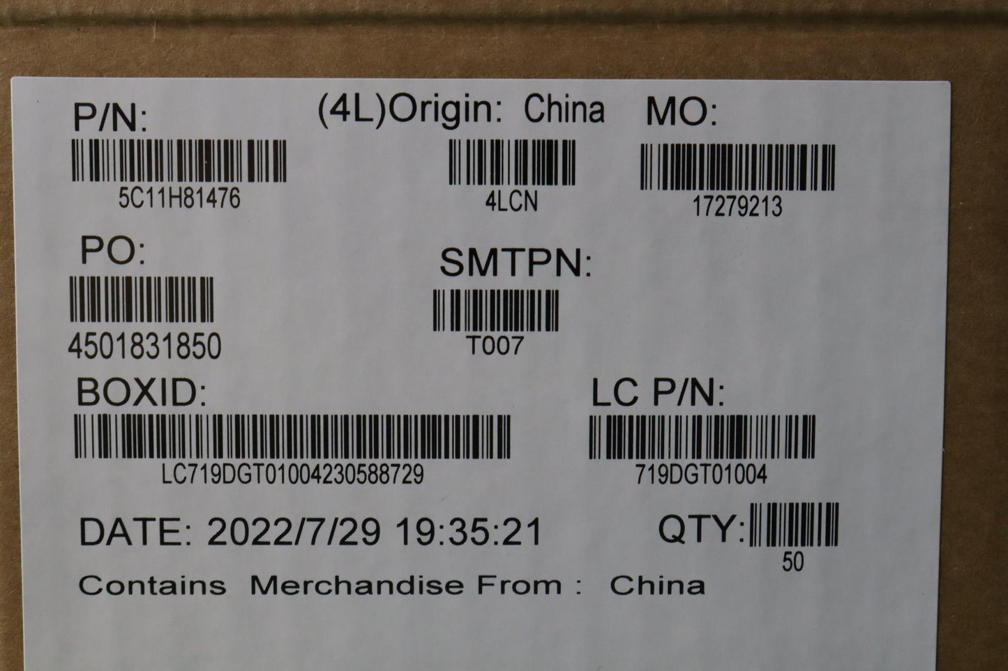 Lenovo 6P FFC Cable for Smart Card Reader - 5C11H81476