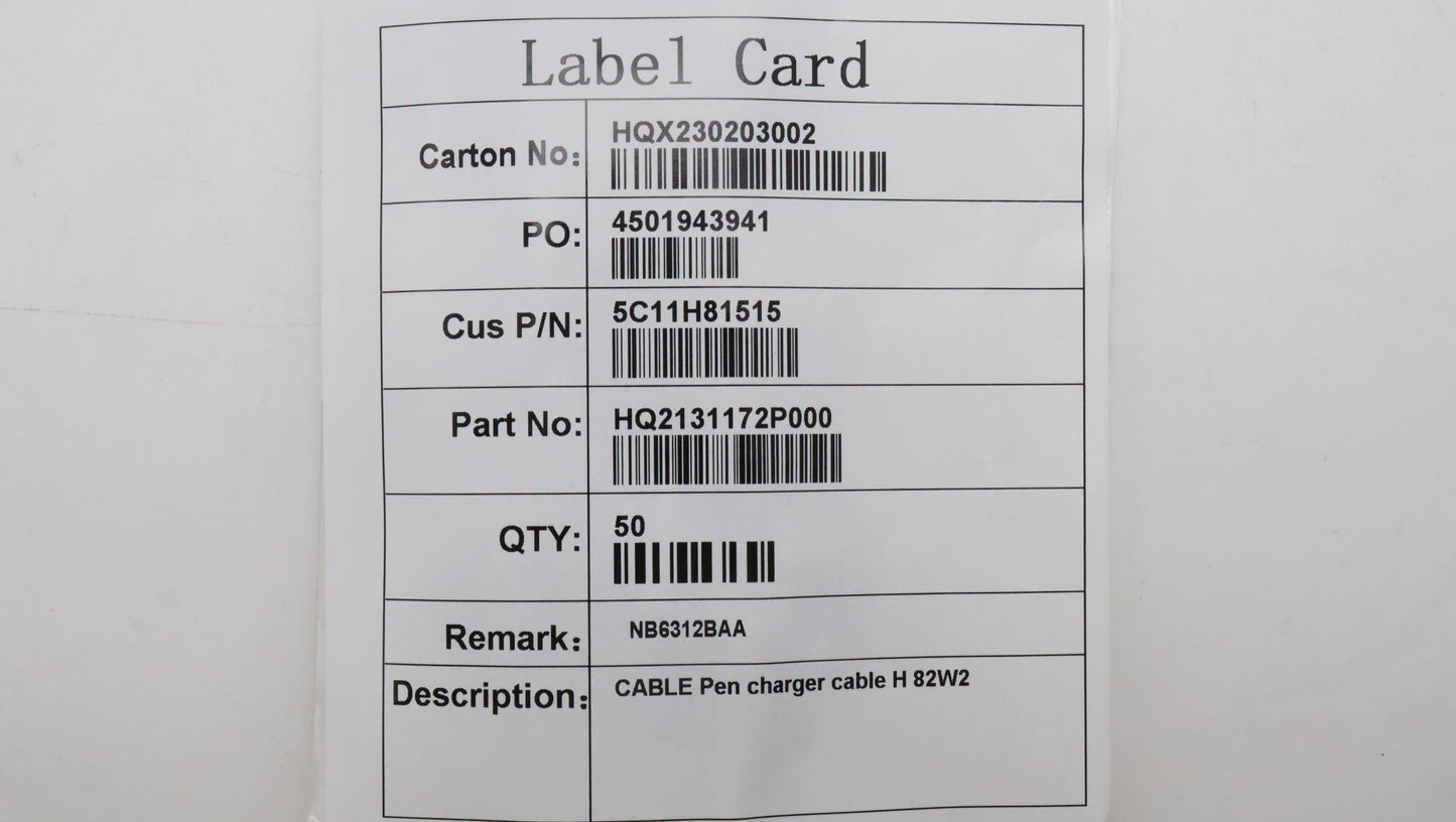 Lenovo Pen Charger Cable - 5C11H81515