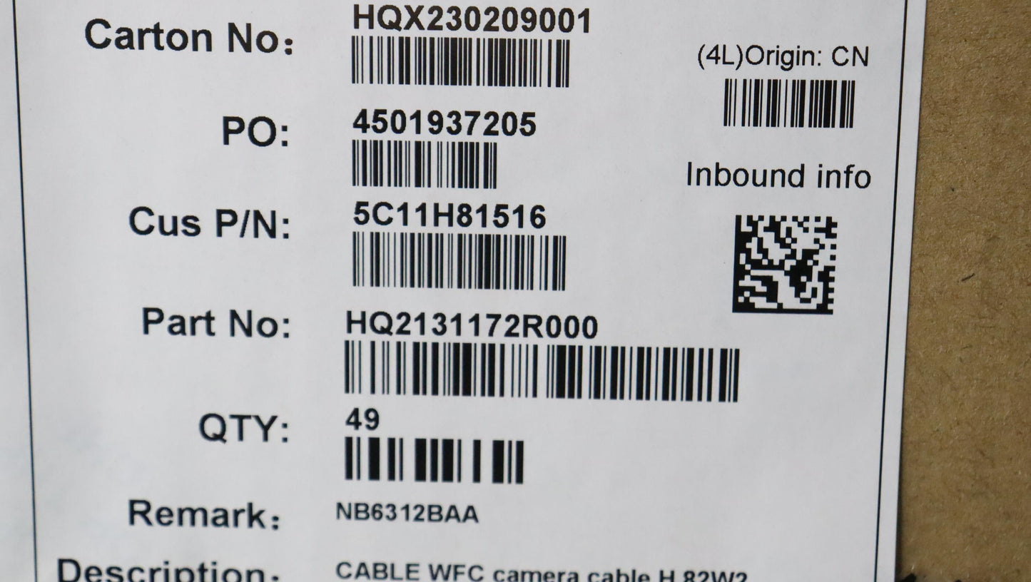 Lenovo WFC Camera Cable - 5C11H81516