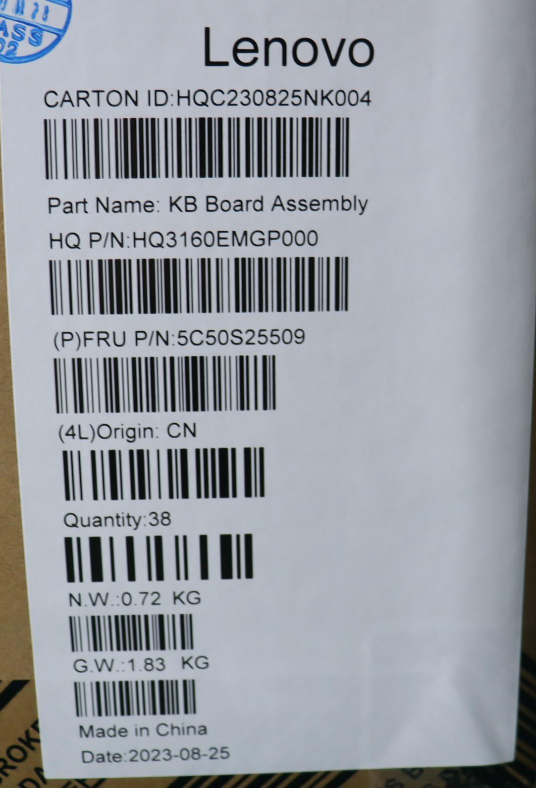 Lenovo Cardpop Usb Board H 83An - 5C50S25509