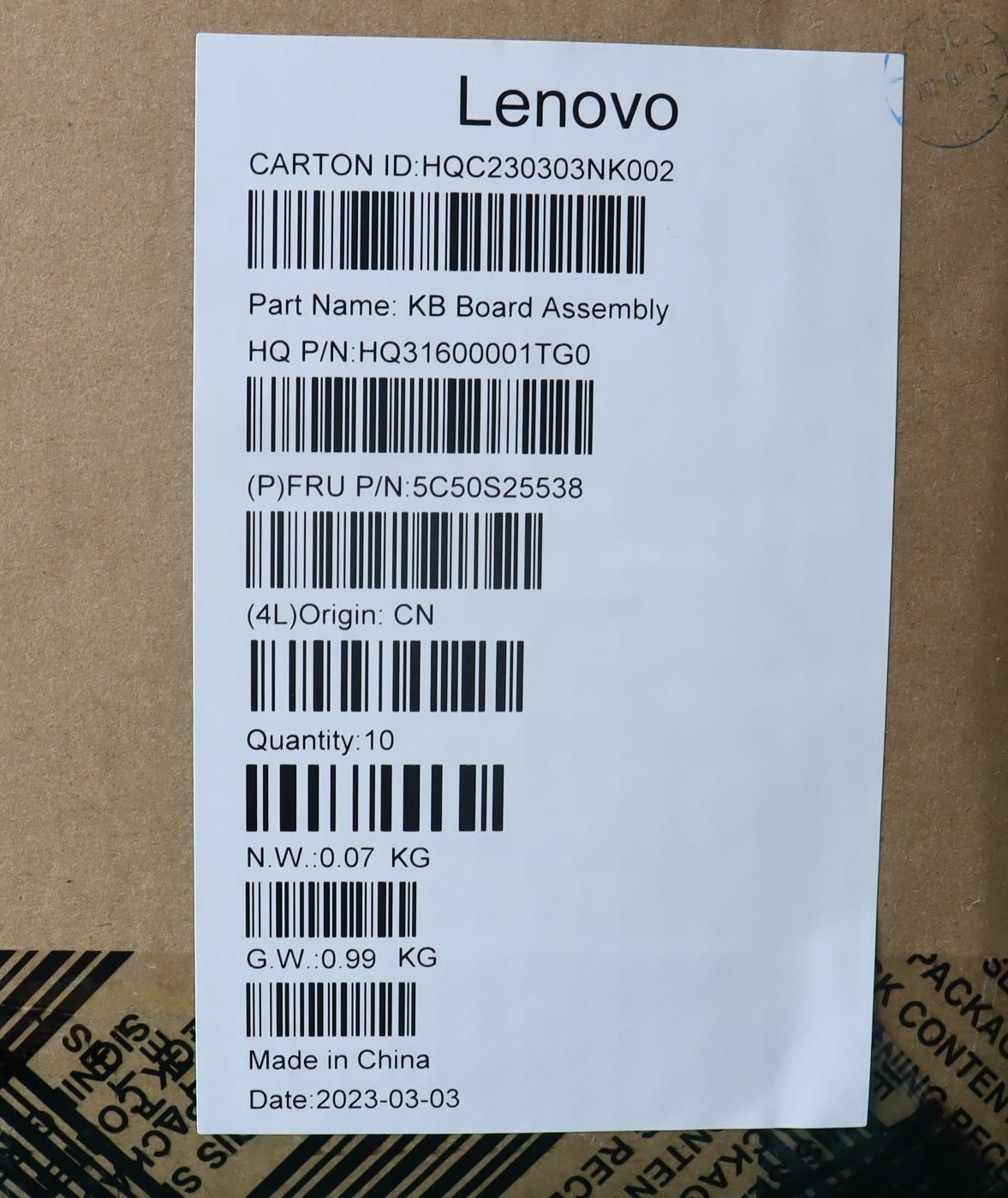 Lenovo Cardpop Usb Board H 82Yl W/Myl - 5C50S25538