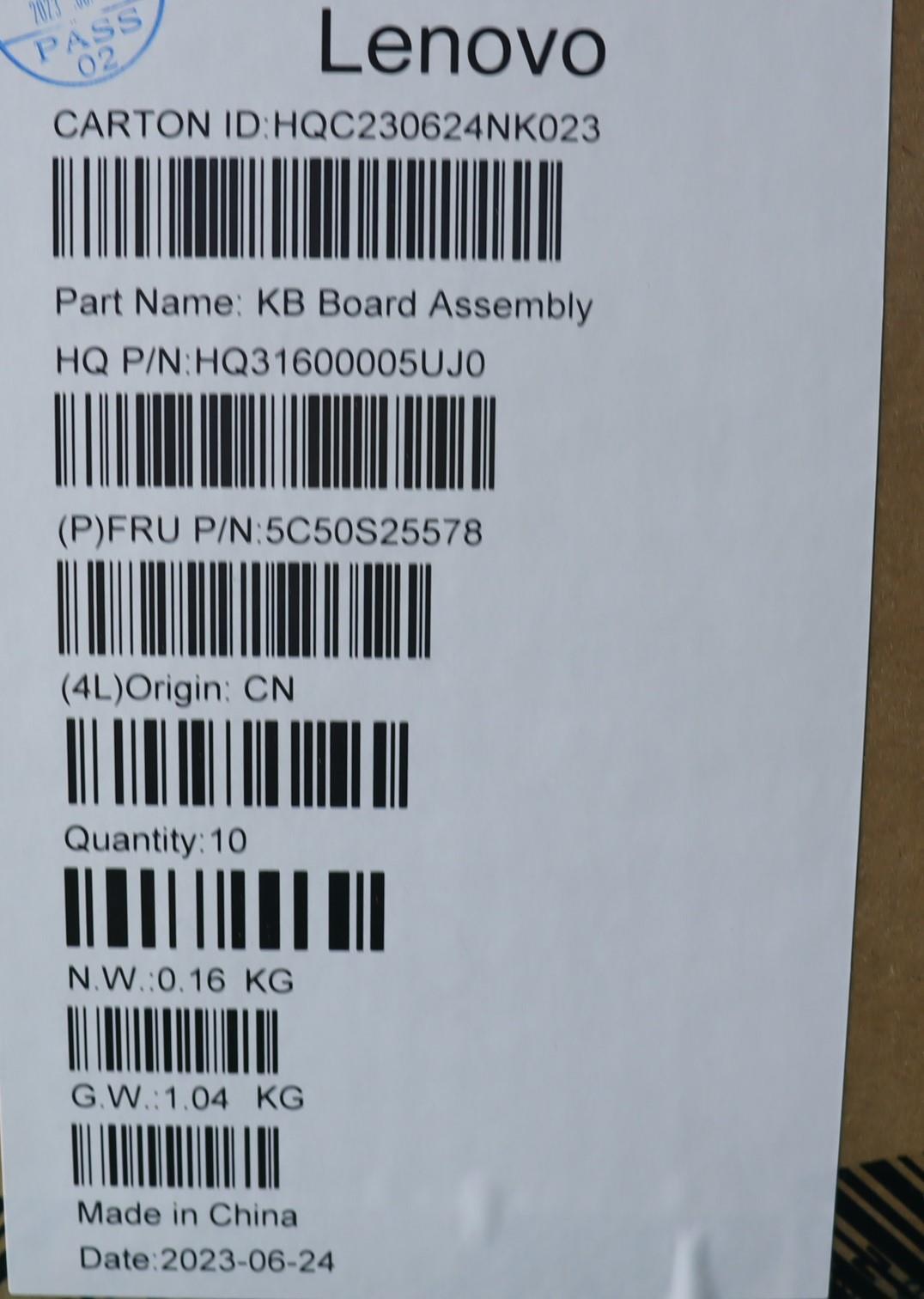 Lenovo USB Board Model H 82Y8 - 5C50S25578