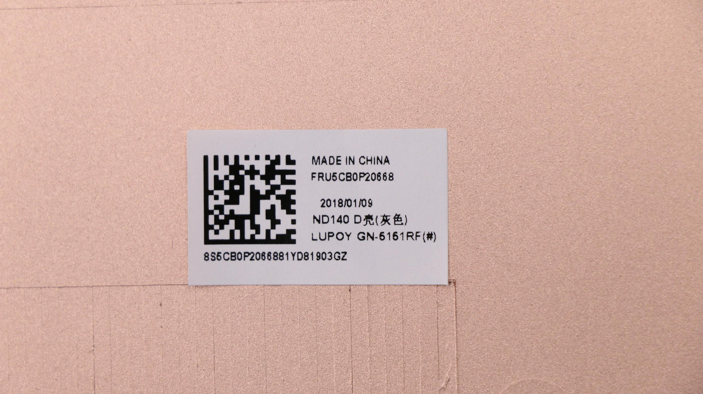 Lenovo Lower Case in Grey - 5CB0P20668