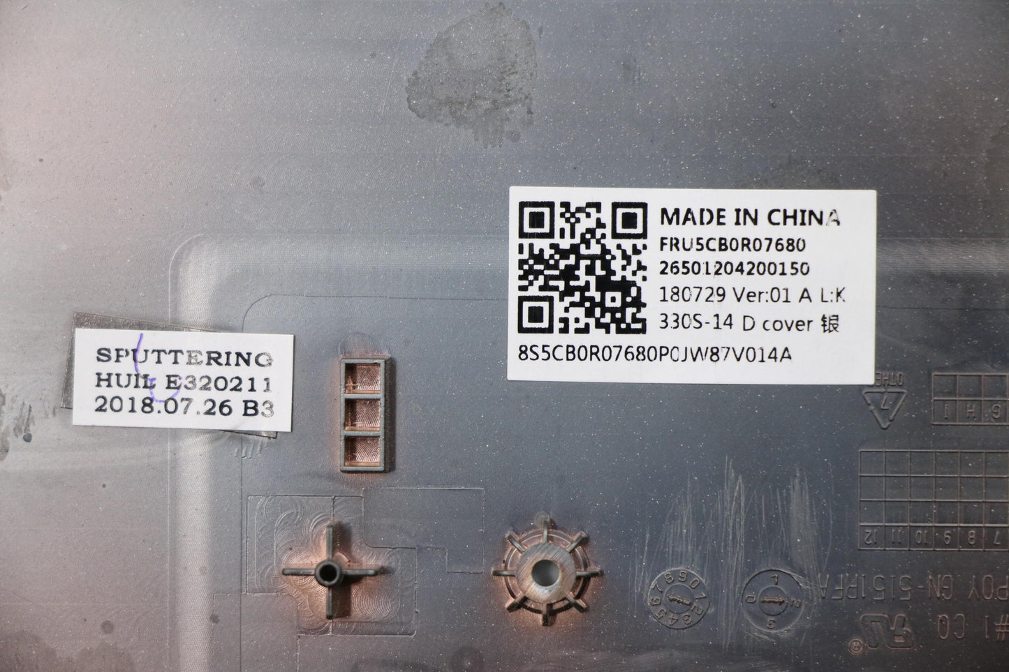 Lenovo Lower Case Cover, Platinum Gray - 5CB0R07680