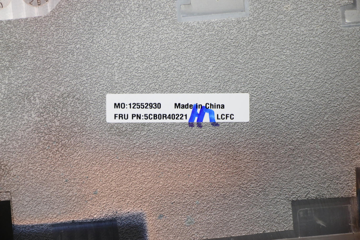 Lenovo Black Lower Case Cover - 5CB0R40221