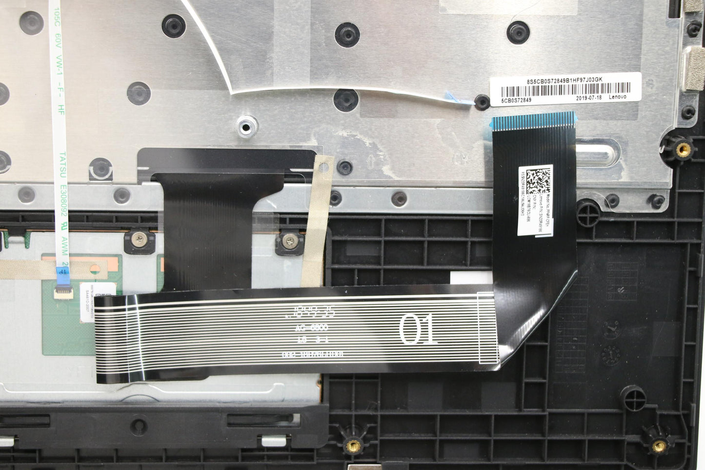 Lenovo Upper Case Assembly, French/English, Grey - 5CB1B70056