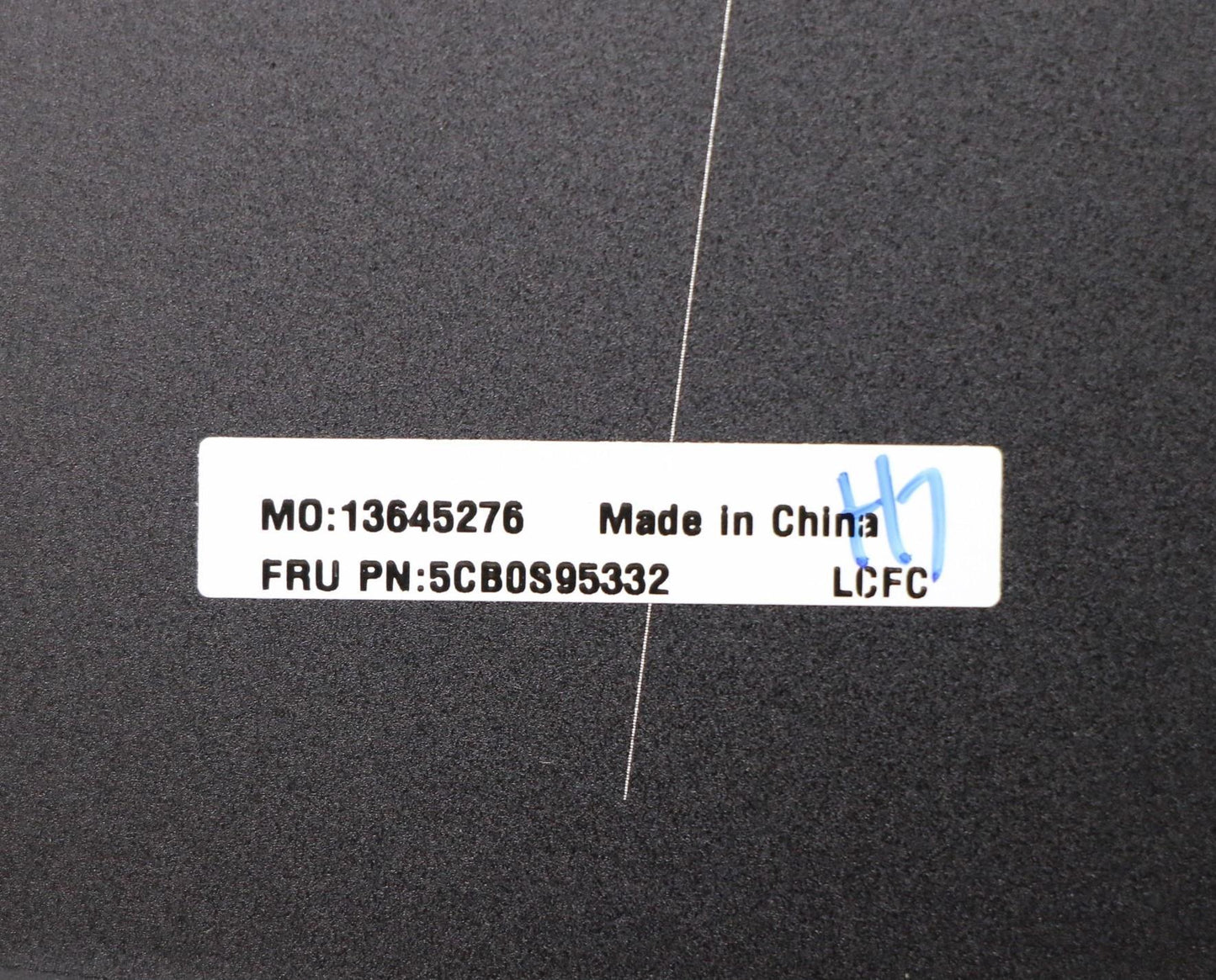 Lenovo FRU Front Cover FE5A0, A-Cover Sub-Assembly, Black - 5CB0S95332