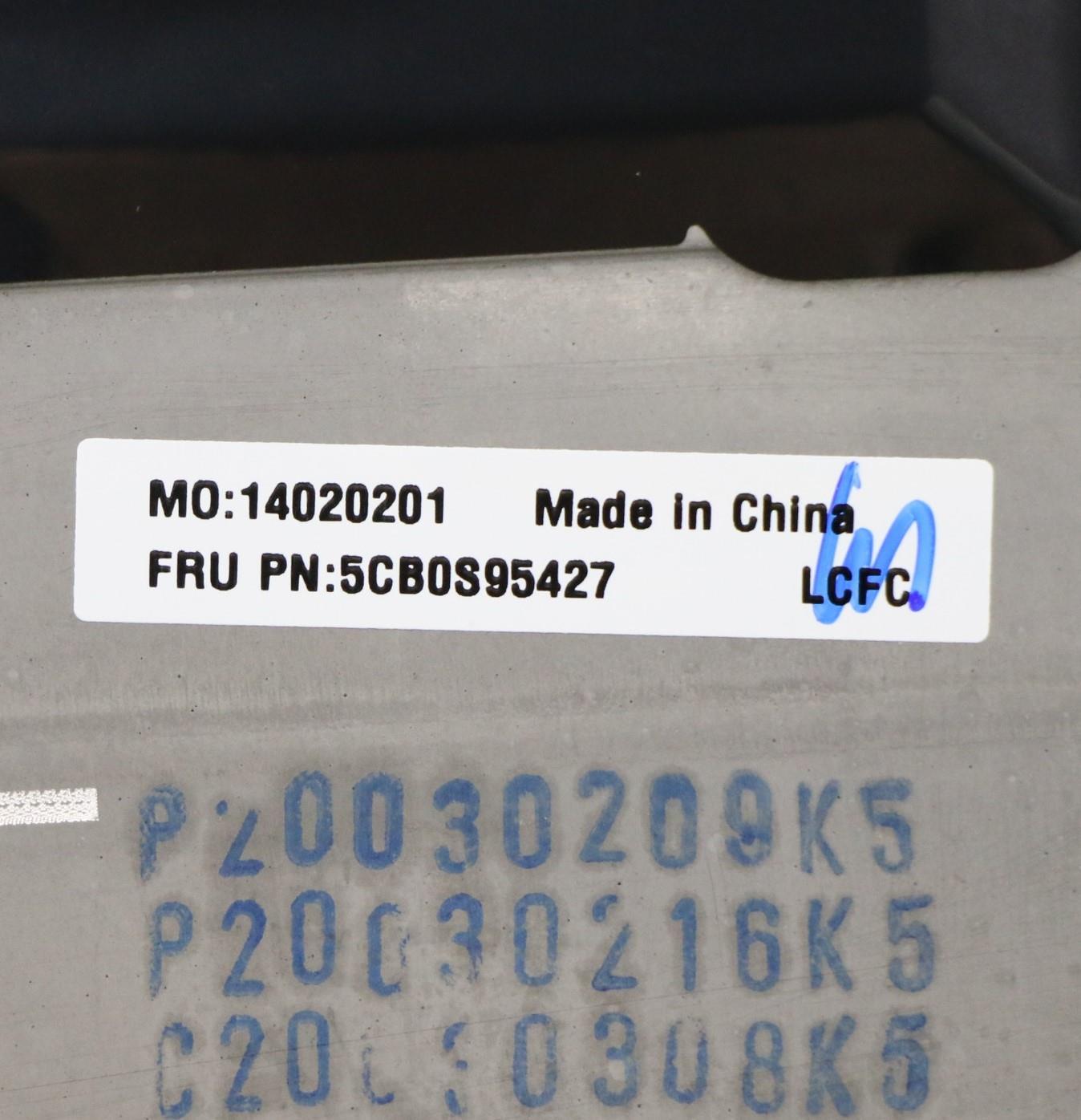 Lenovo GX3A2 C-Cover with Fingerprint Reader, Sub-Assembly - 5CB0S95427