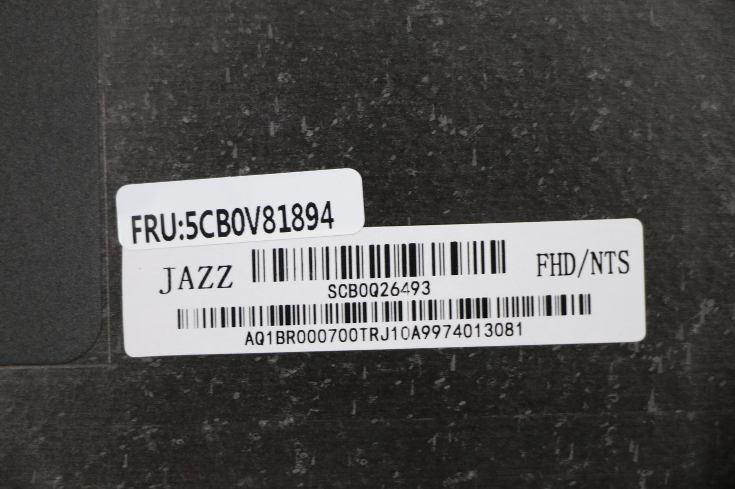 Lenovo A-Cover with Gaskets, Black, FHD Standard Camera - 5CB0V81894