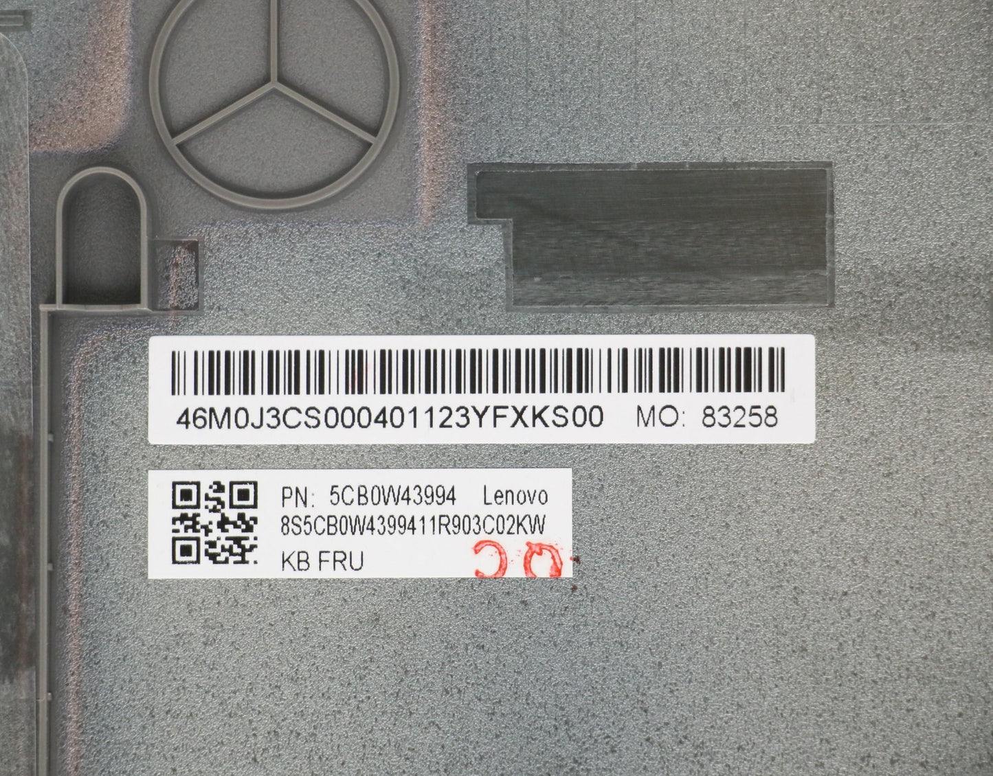 Lenovo Lower Case Cover, Platinum Grey - 5CB0W43994