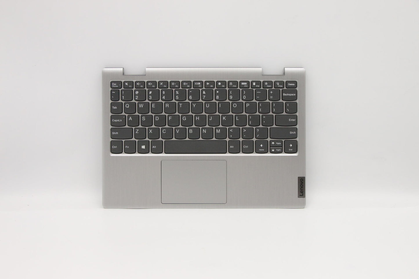 Lenovo C-Cover with Keyboard, USA English, Platinum Grey, Non-Backlit, Non-Fingerprint - 5CB0X56516