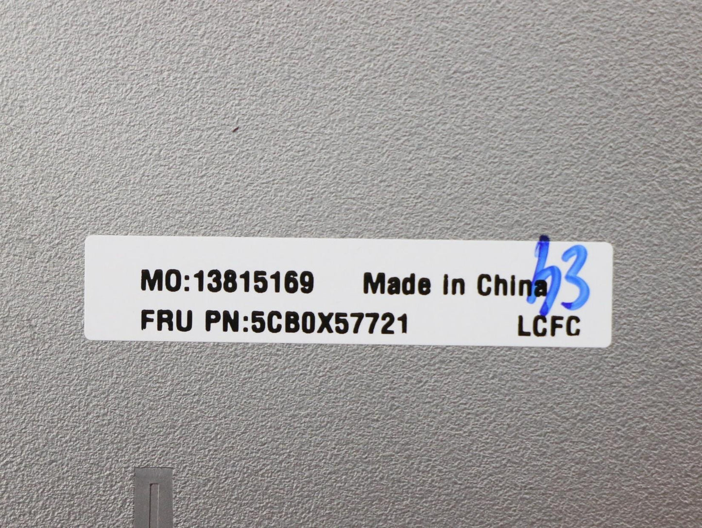 Lenovo Lower Case Cover, Blue, Display Version - 5CB0X57721