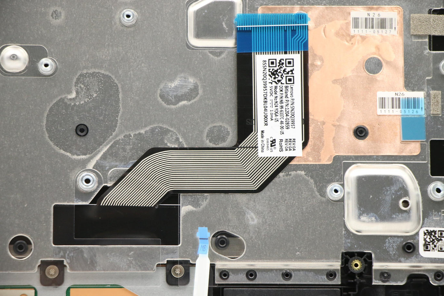 Lenovo C-Cover with Keyboard, USA English, Non-Backlit - 5CB0Y57803