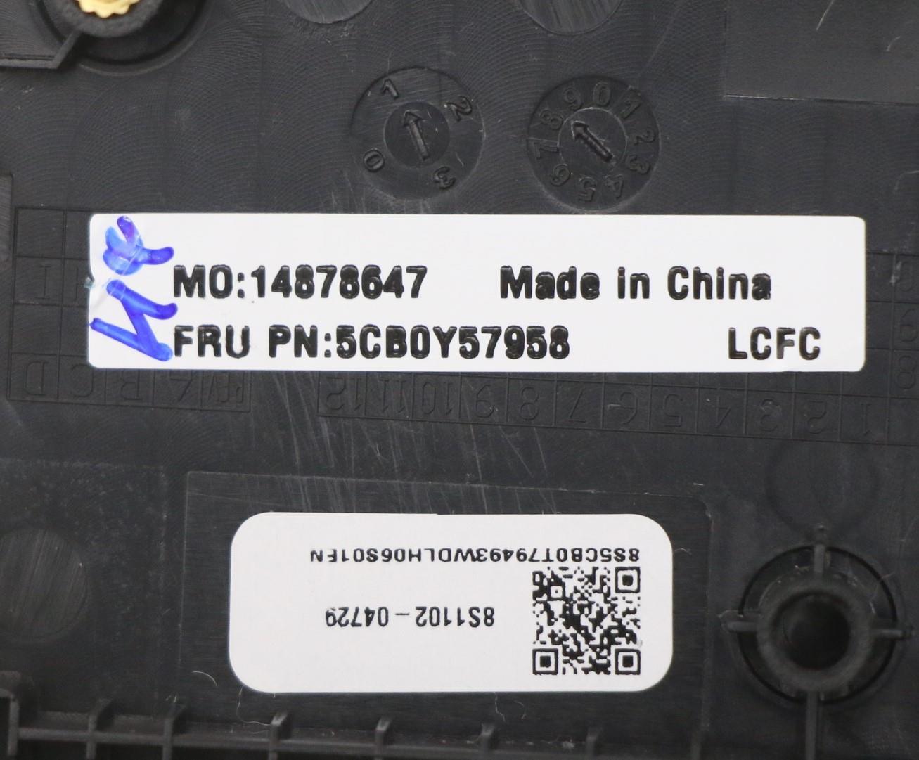 Lenovo Canadian French Keyboard with Black C-Cover, Non-Backlight - 5CB0Y57958