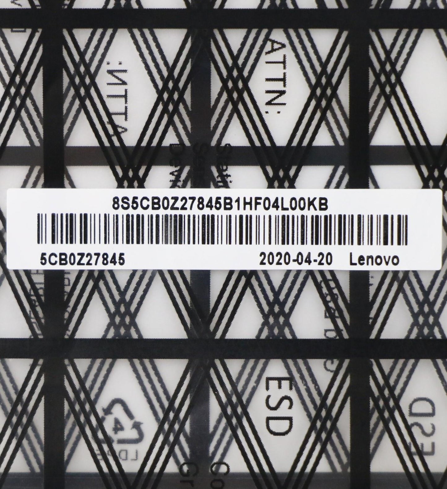 Lenovo Lcd Parts, Lcd Bezel, Hinge Co - 5CB0Z27845