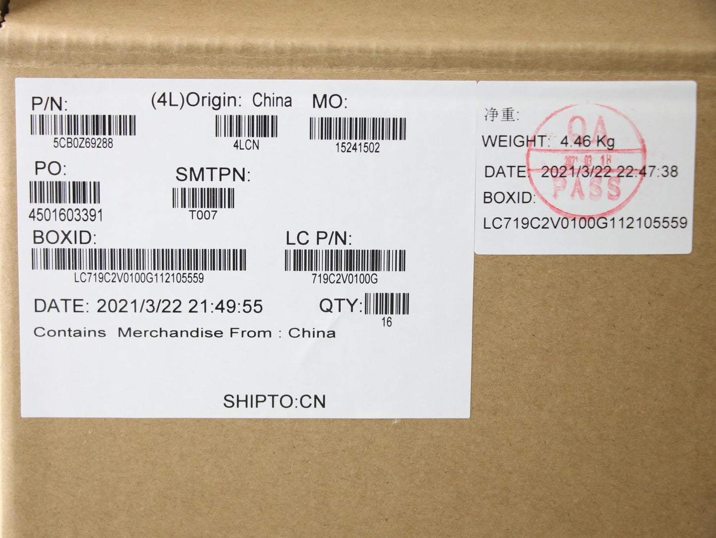 Lenovo Black Aluminum D-Cover with WLAN Assembly - 5CB0Z69288