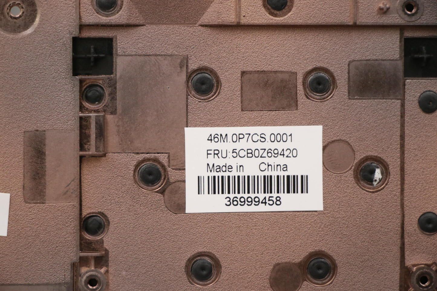 Lenovo Upper Case Cover with Y-Fingerprint Reader, Black, Ares2 Clamshell - 5CB0Z69420