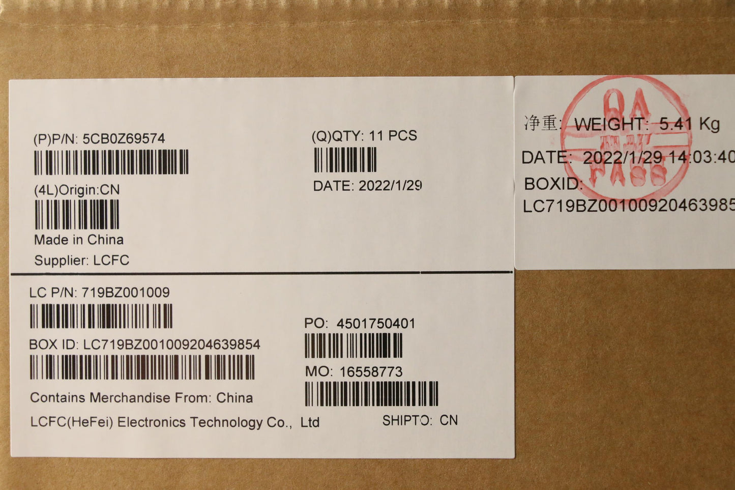 Lenovo Cover, P15SG2 D-Cover, Black, WWAN - 5CB0Z69574