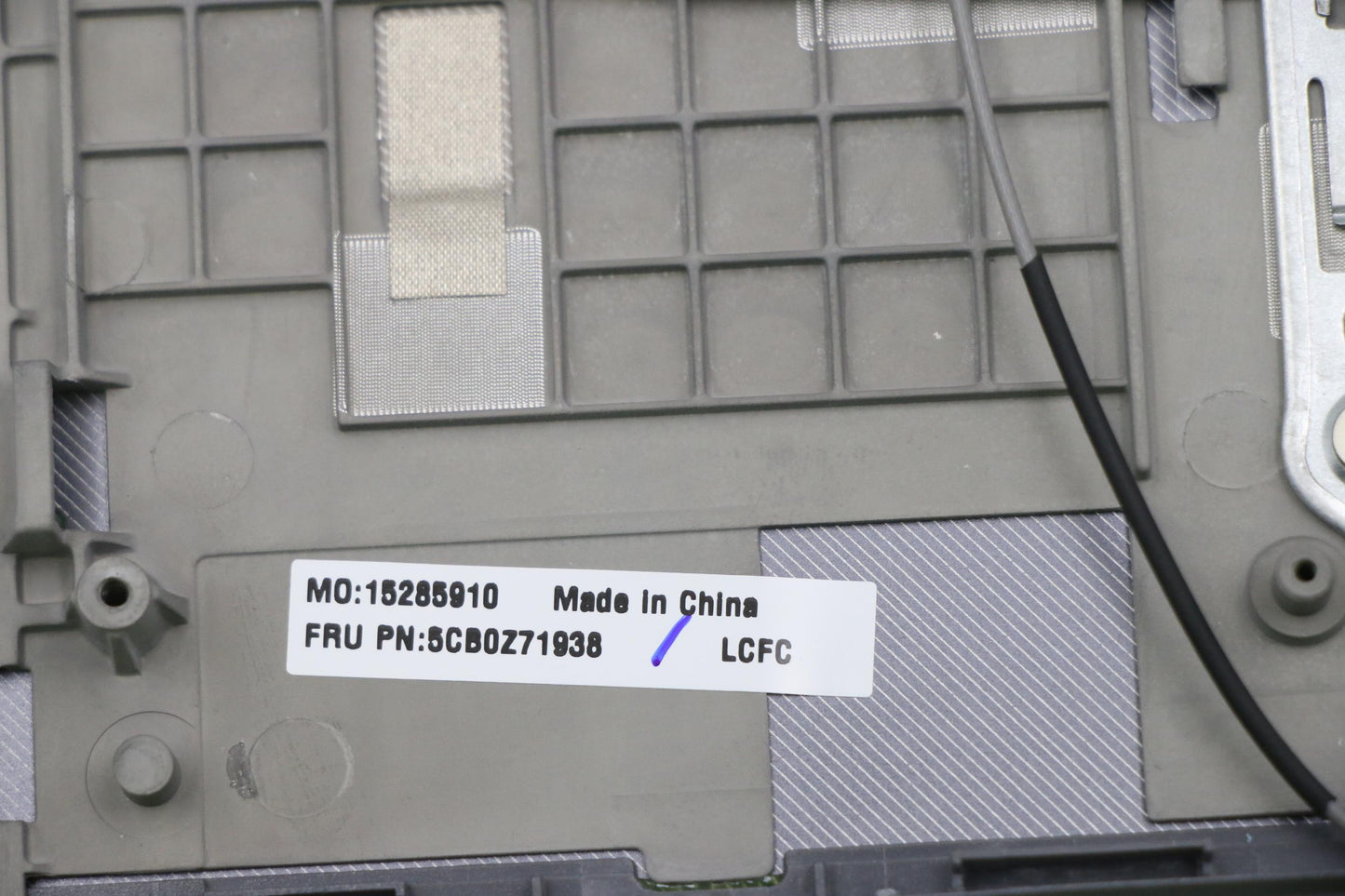 Lenovo Upper Case Assembly, Black/White Keyboard - 5CB0Z71938